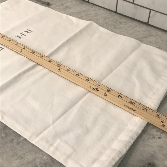 Restoration Hardware Teen Drawstring Dust Bags Lot 5 White Cotton Canvas Storage - Picture 6 of 9